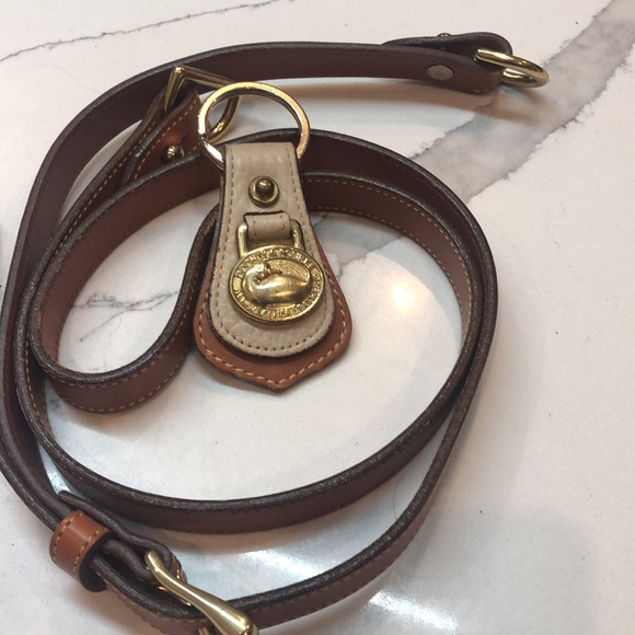 Vintage Dooney and Bourke cream and cognac satchel - Picture 7 of 7